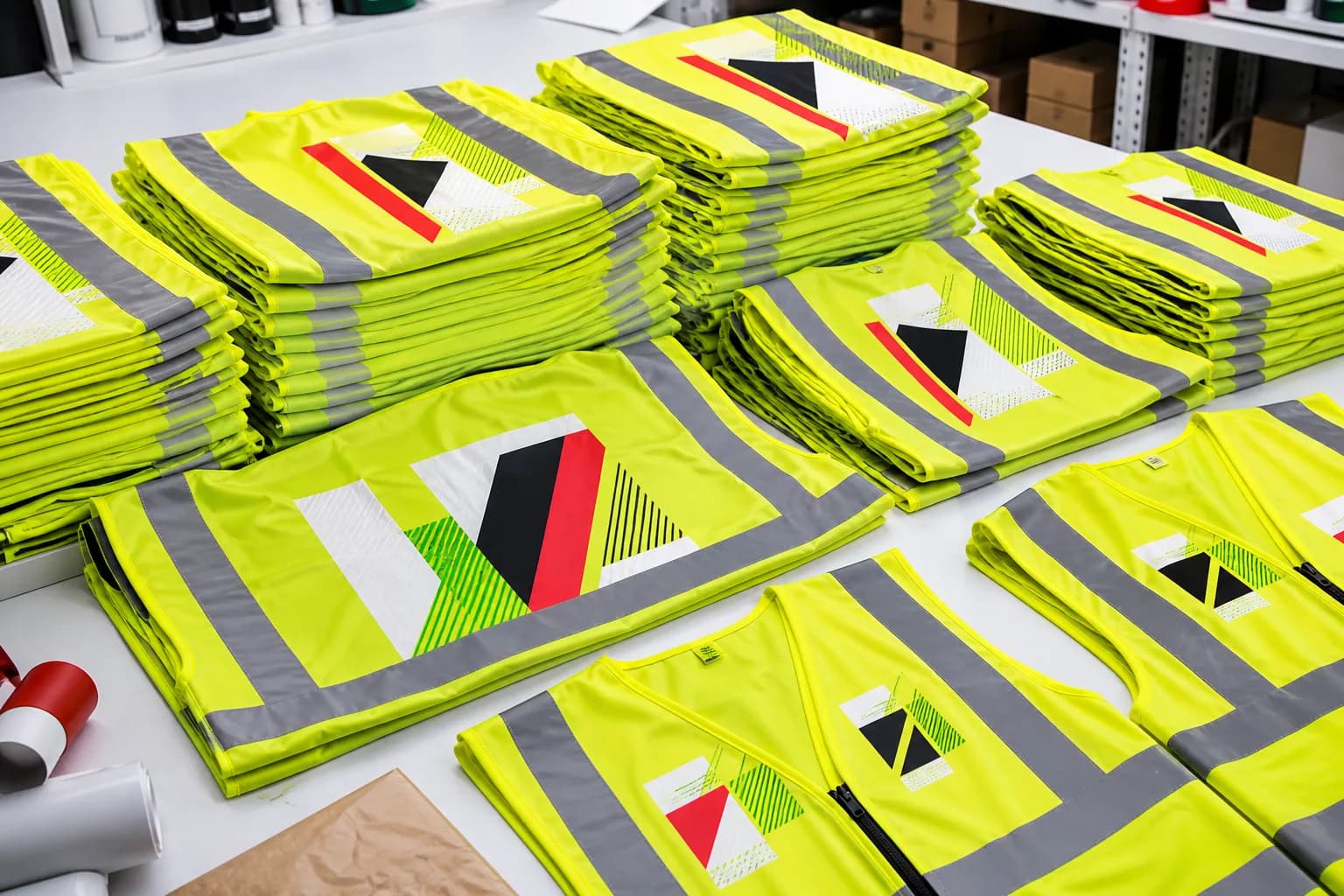 Bulk Hi Vis Vest Printing London - Logo and Role IDs