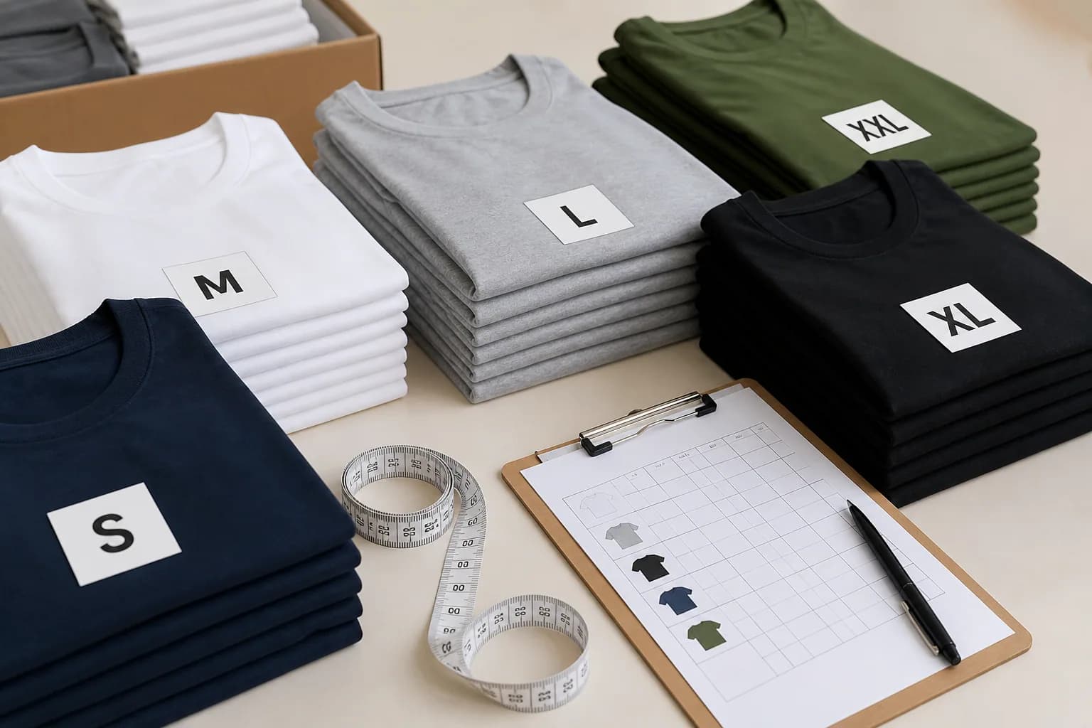 How to Collect Sizes for a Bulk T Shirt Order