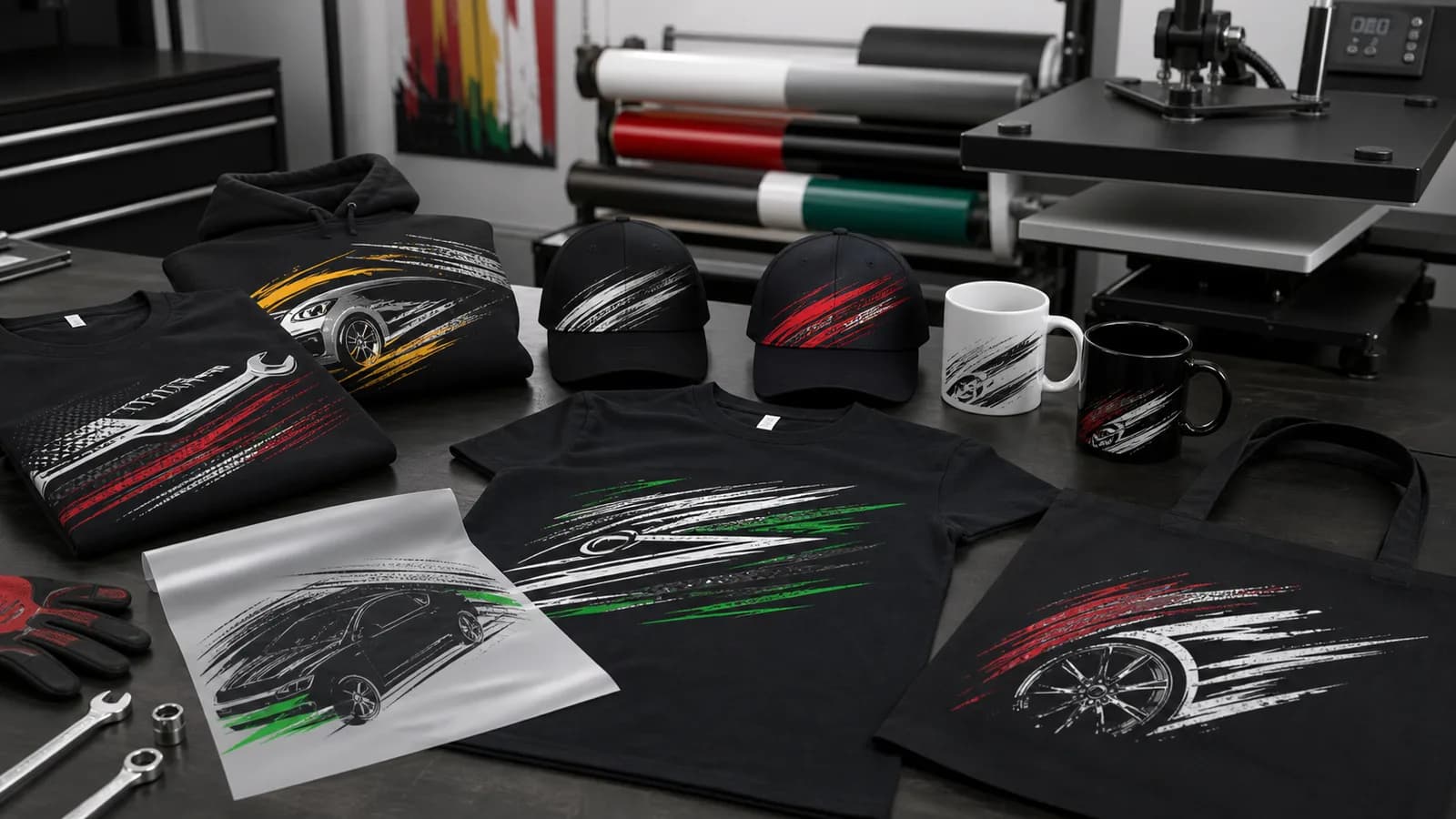 Garages Merchandise Printing London - Staff and Events