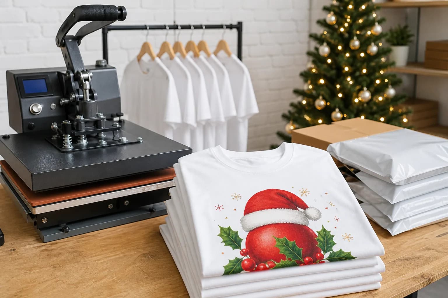 Same Day Christmas T Shirt Printing London