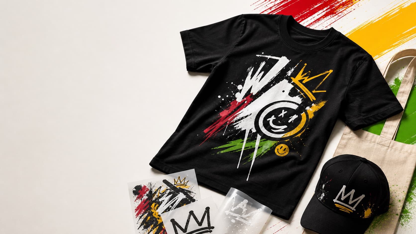 Streetwear style same day T shirt printing in Brick Lane London