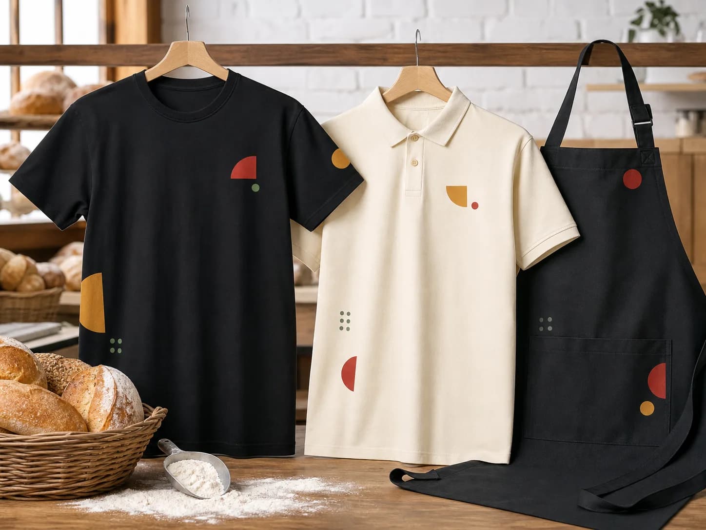 Bakeries Uniform Printing London - Counter to Kitchen