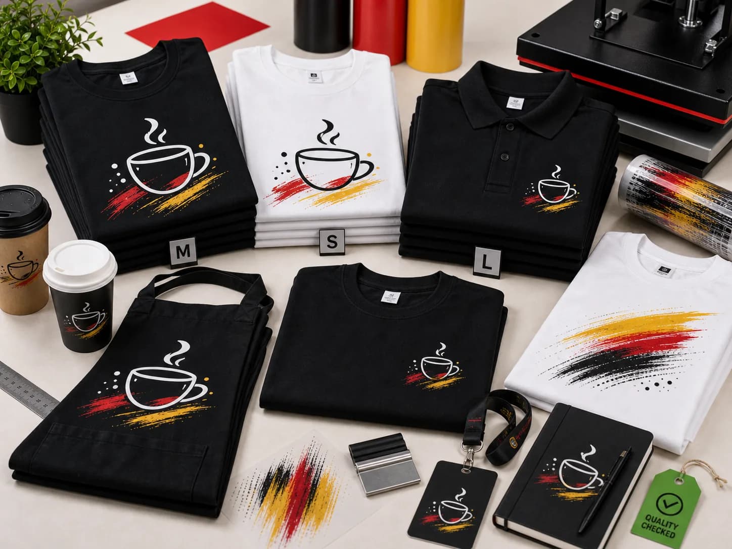 Cafe T Shirt Printing London for Branded Staff Wear