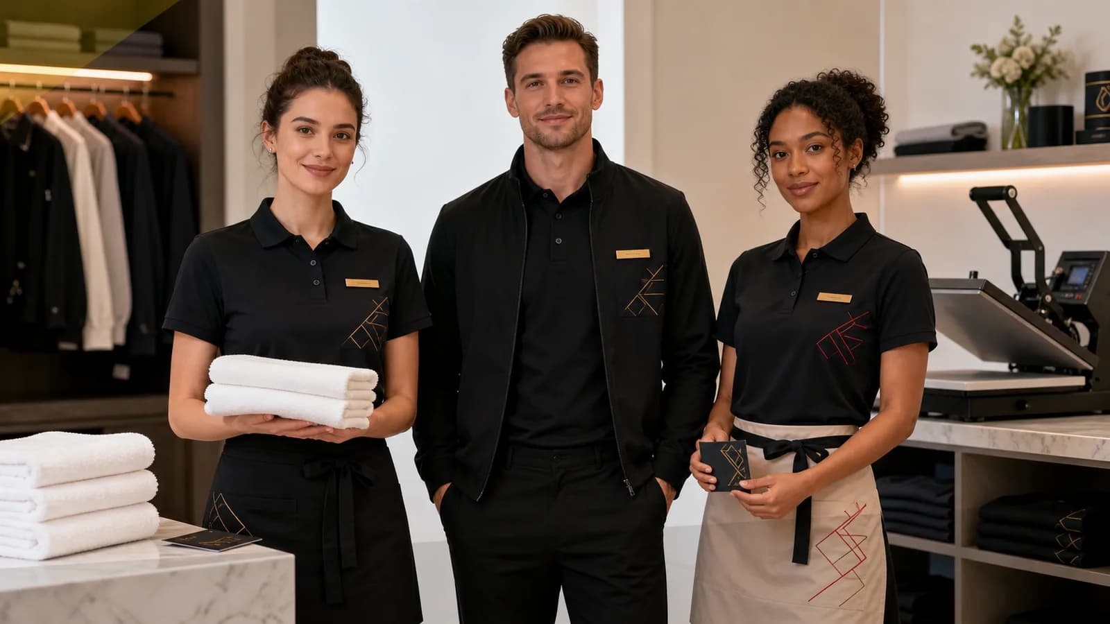 Hotels Uniform Printing London - Practical Branded Workwear