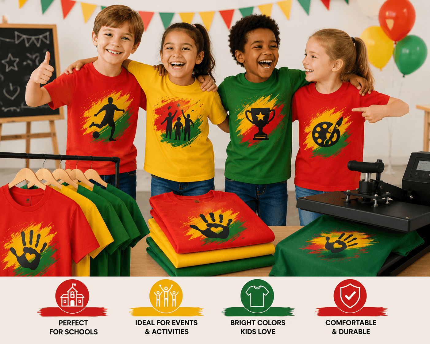 Kids T Shirt Printing London for Schools and Events