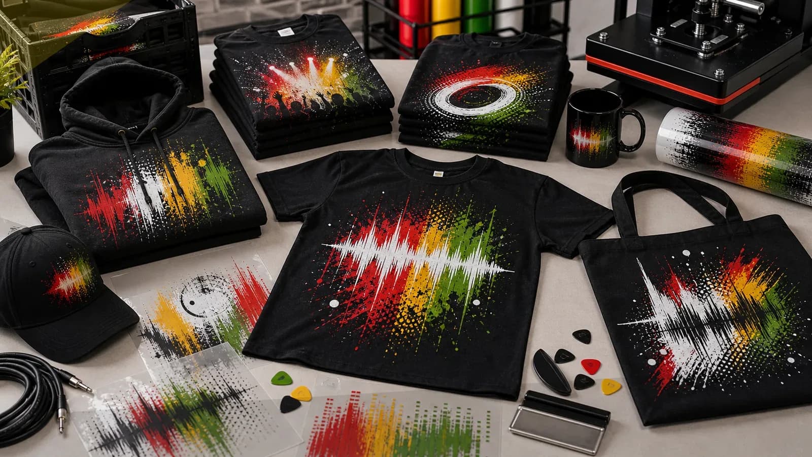 Music Studios Merchandise Printing London