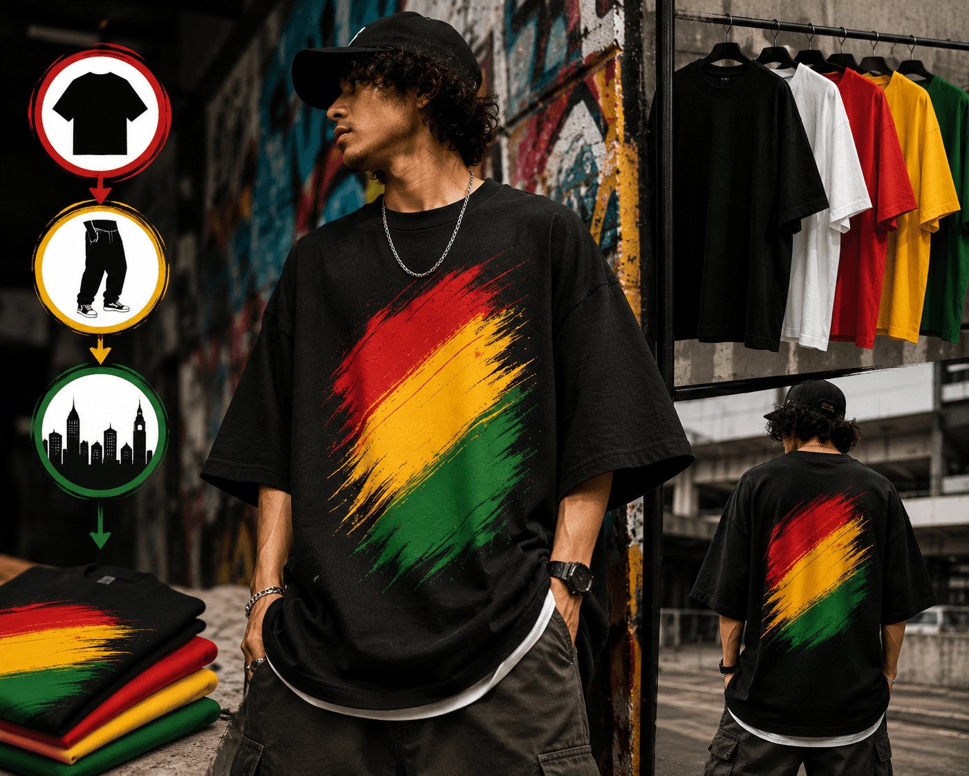 Oversized T Shirt Printing London - Streetwear Fits