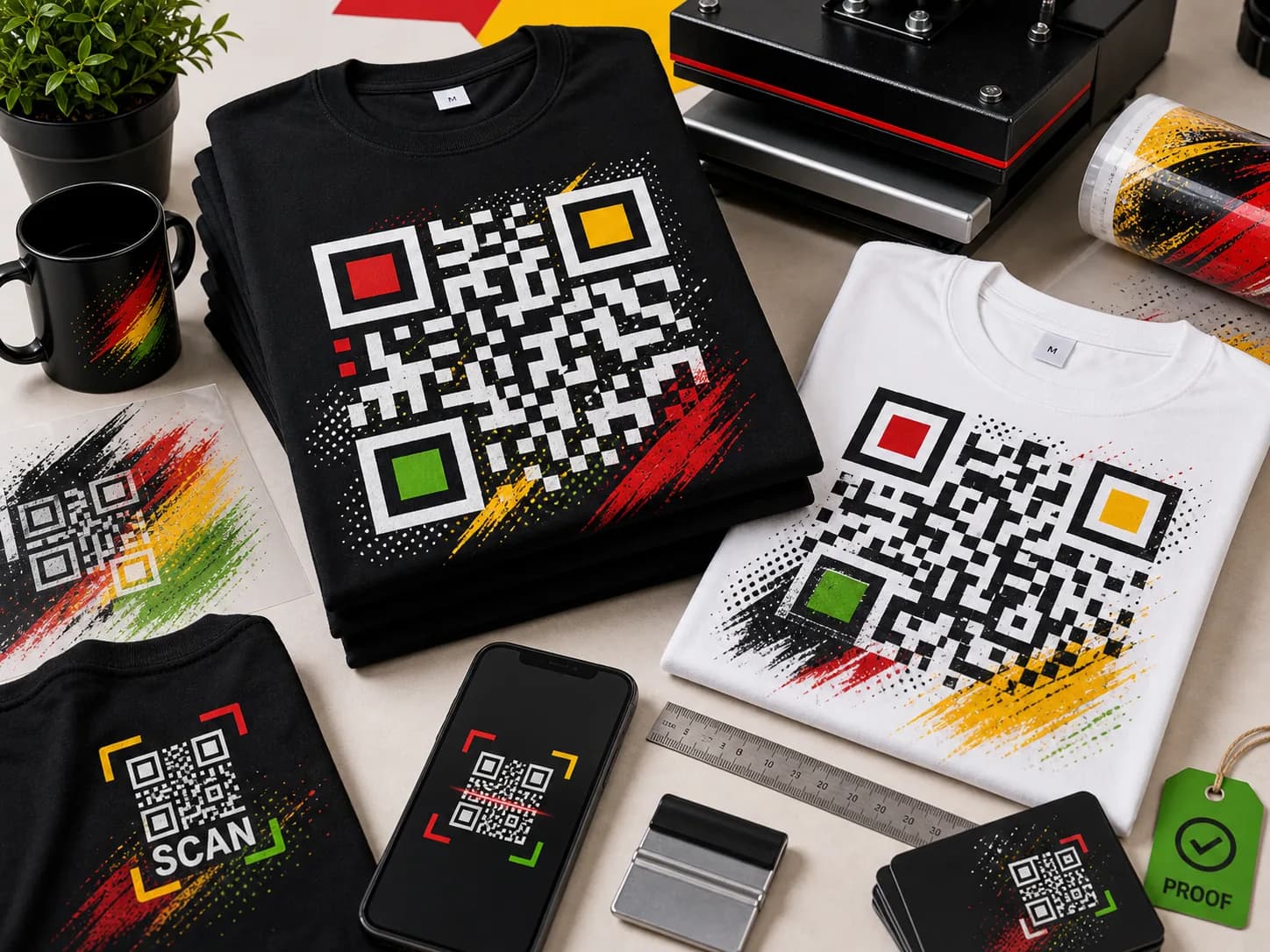 QR Code T Shirt Printing London - Scannable Shirts