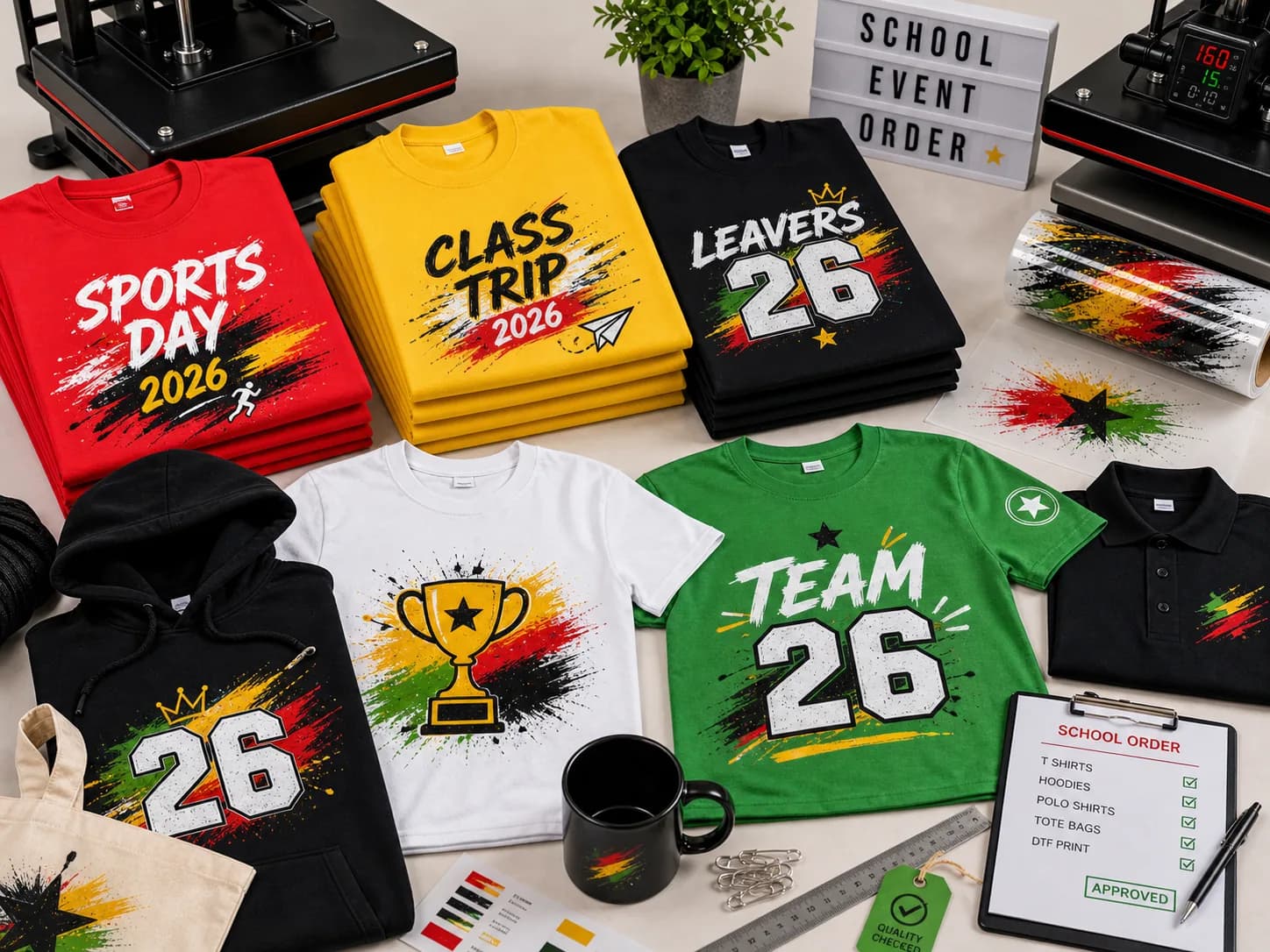 School T Shirt Printing London for Events