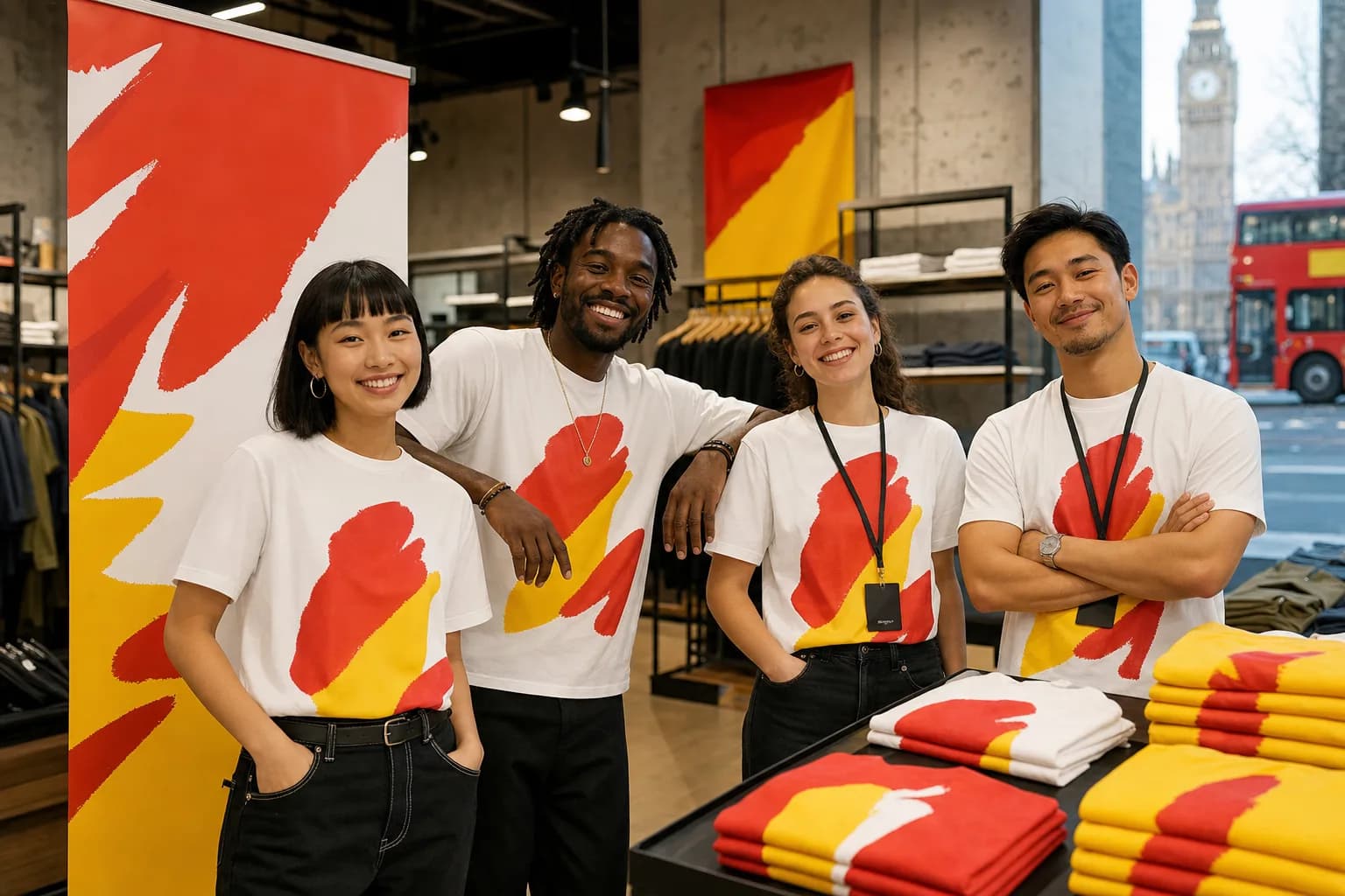 London Fashion Week Staff T Shirt Printing