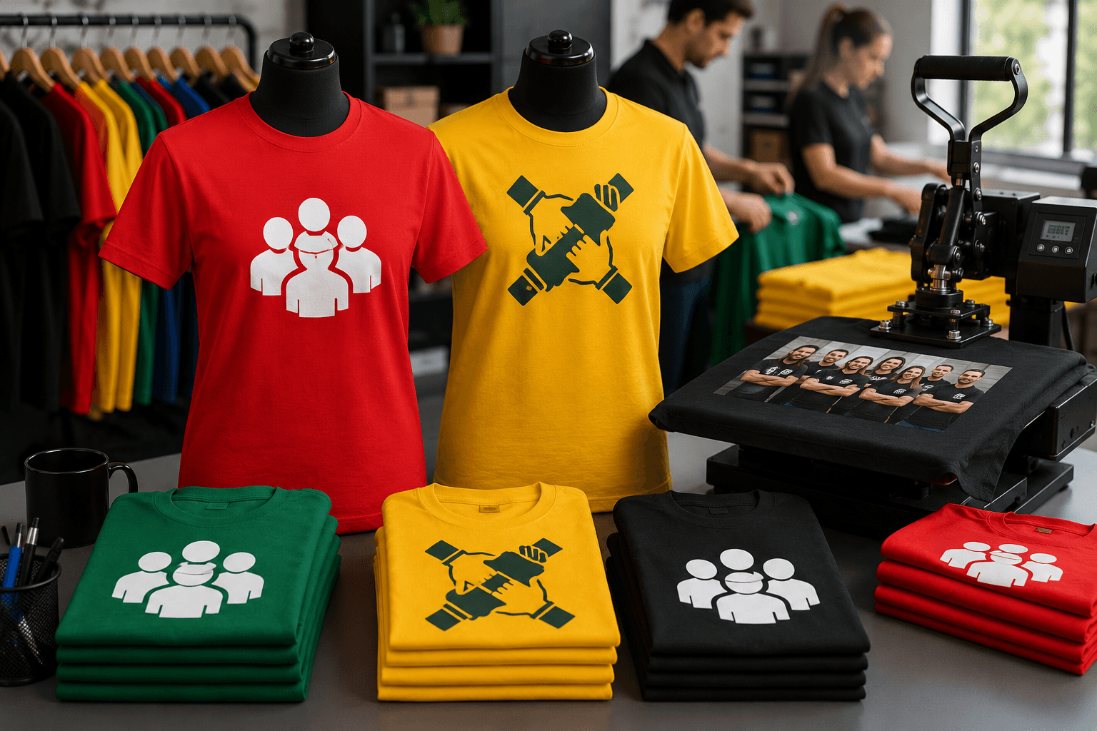 Staff T Shirt Printing London for Teams & Uniforms