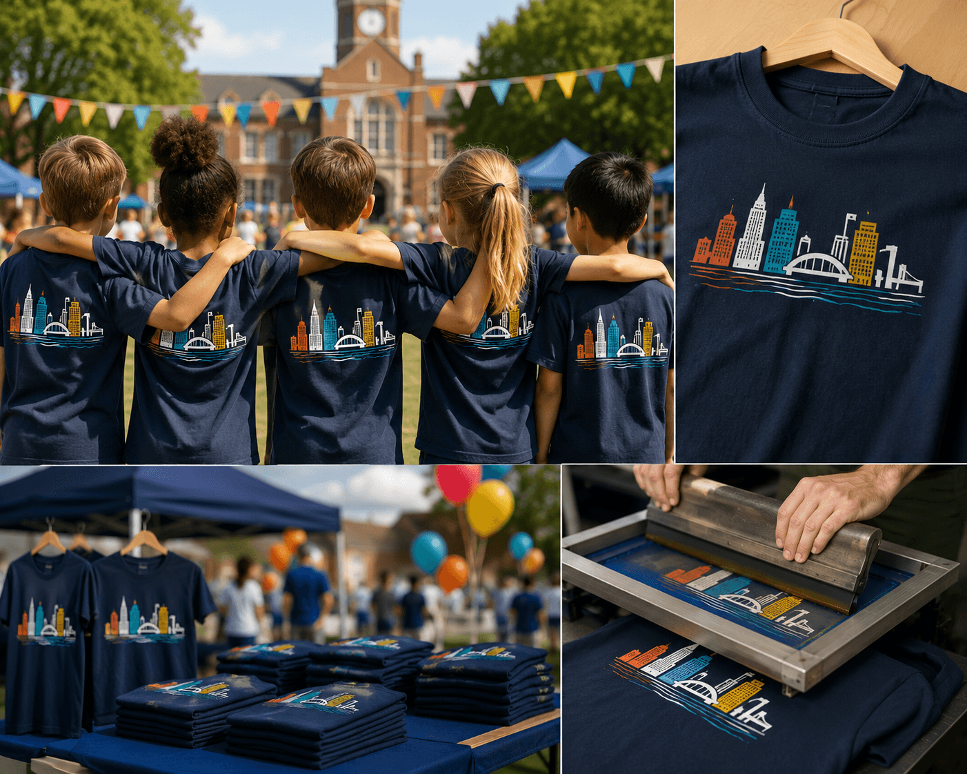 T Shirt Printing Bow London for Schools and Events