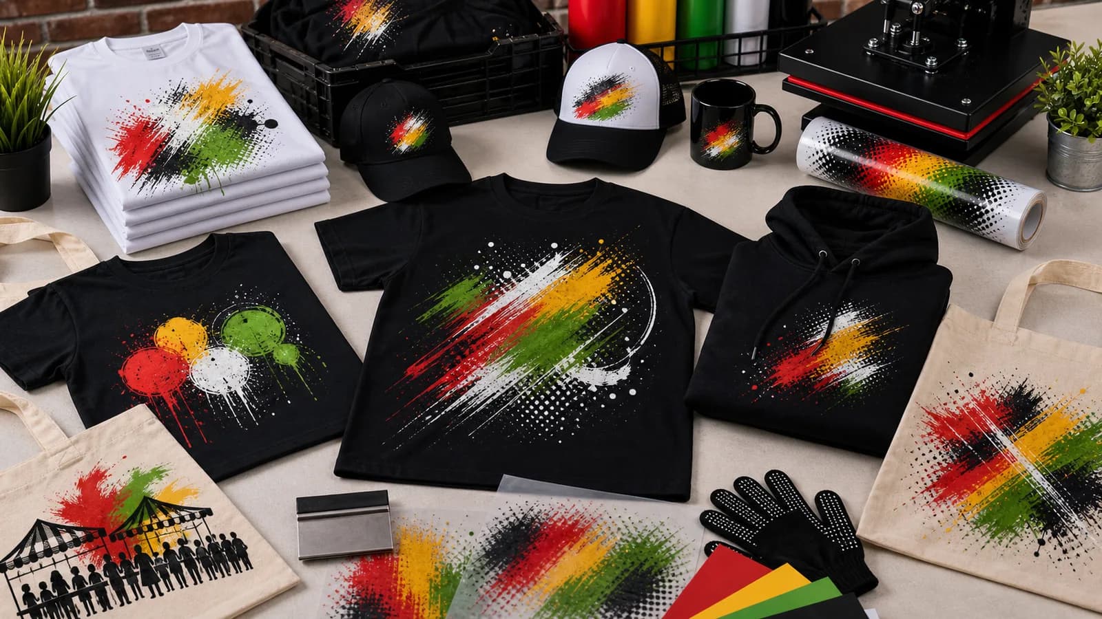 T Shirt Printing Brixton for Merch, Markets and Events