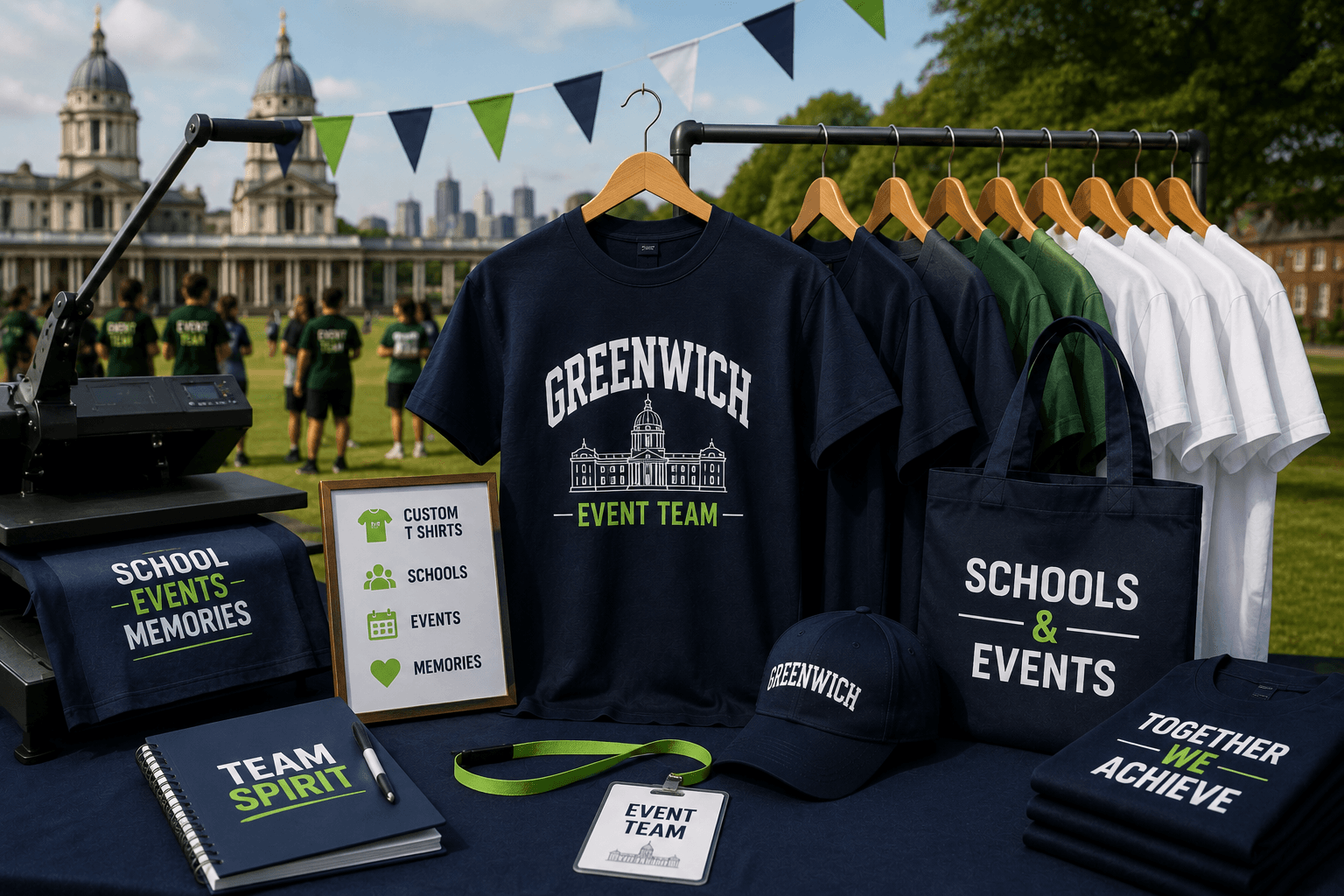T Shirt Printing Greenwich for Schools and Events