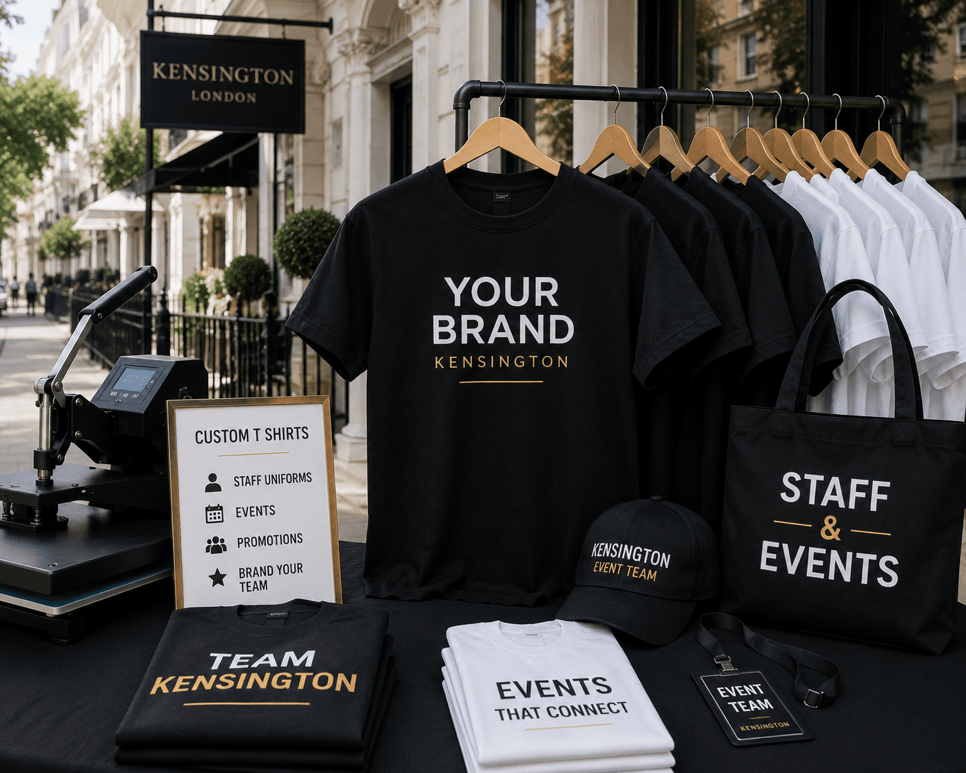 T Shirt Printing Kensington for Staff and Events