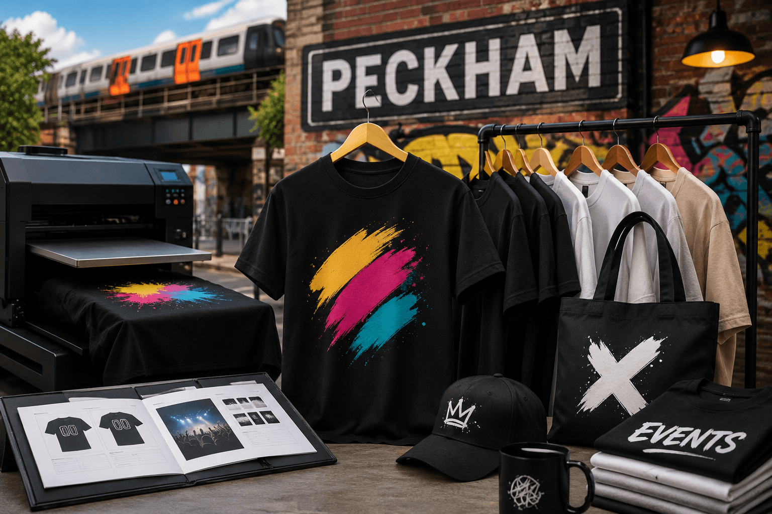 T Shirt Printing Peckham for Merch, Events and Brands