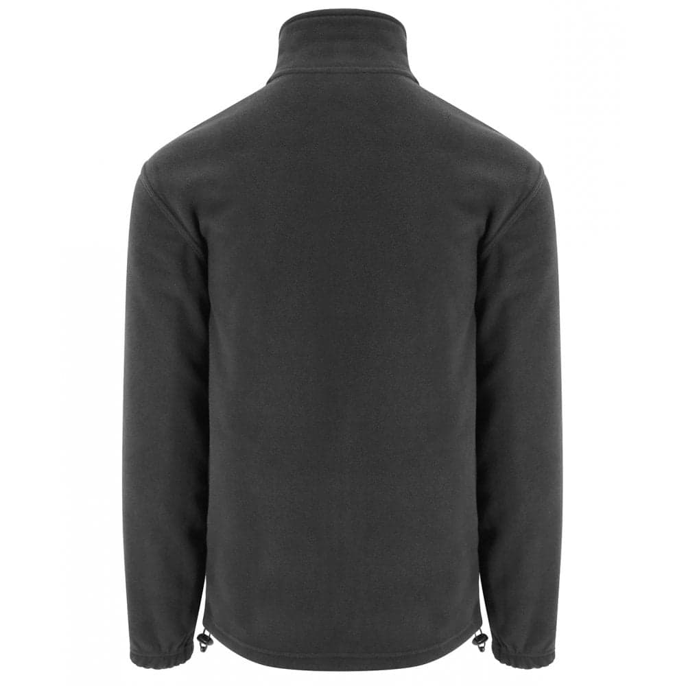 Pro RTX RX402 charcoal fleece back showing adjustable hem cords